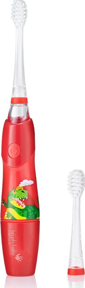 фото Електрична зубна щітка Brush-Baby Kidzsonic Dinosaur Red