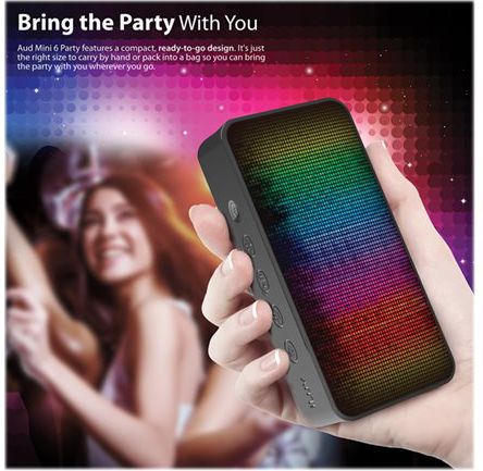 фото Портативна колонка iLuv Aud Mini 6 Party Black (AM6PARTYBK)