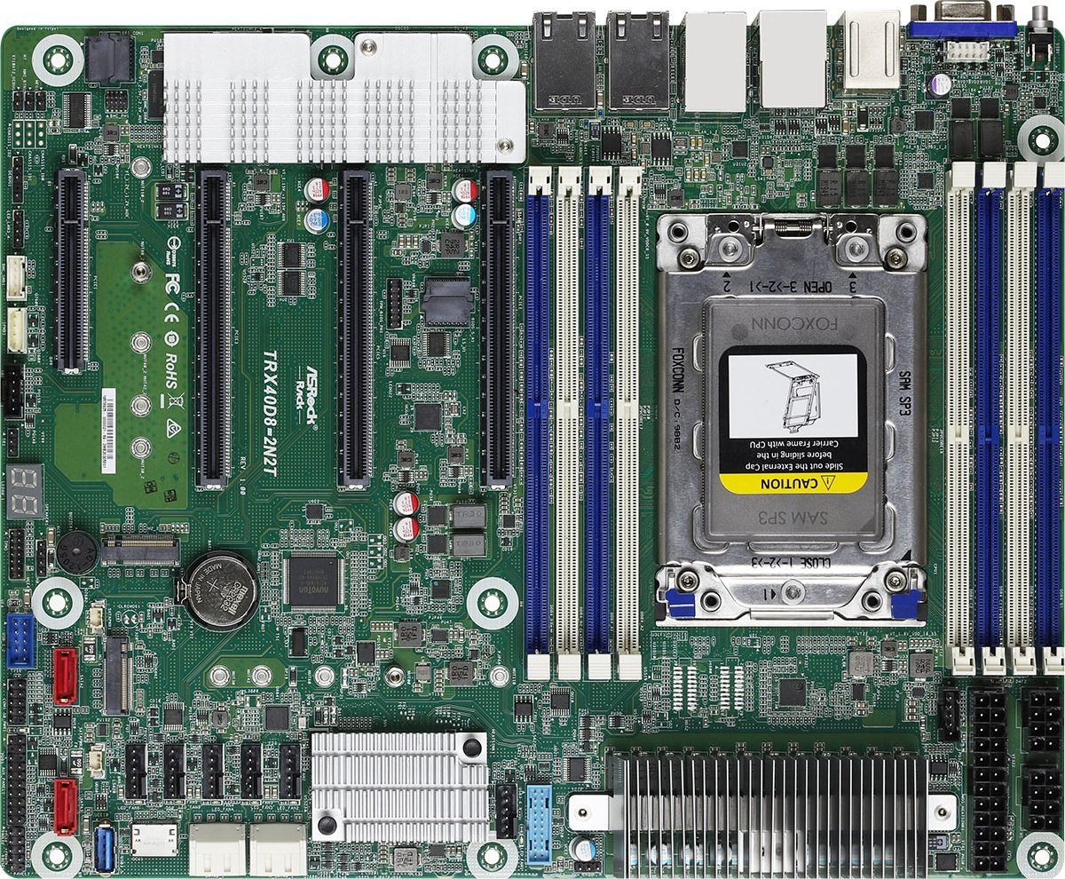 фото Материнська плата серверна ASRock Mainboard TRX40D8-2N2T