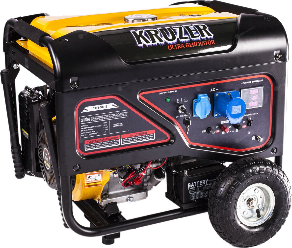 фото Бензиновий генератор Kruzer TH 9000 E