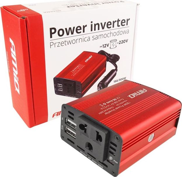 фото Перетворювач (інвертор) DC-AC Amio PI01 150W 12V/230V (02468)