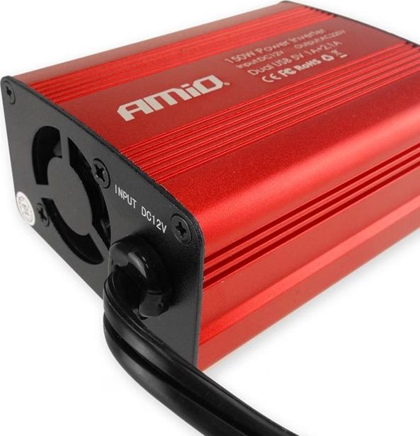 фото Перетворювач (інвертор) DC-AC Amio PI01 150W 12V/230V (02468)