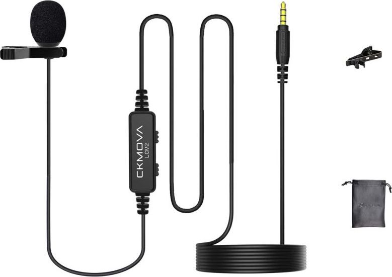 фото Мікрофон петличний для смартфона та фотокамери Ckmova LCM2