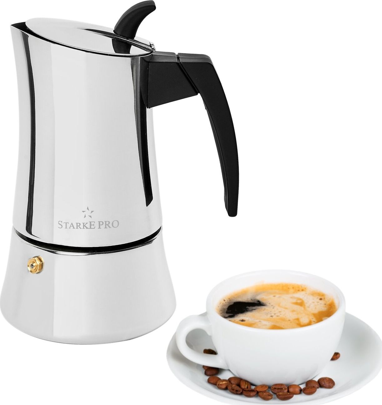 фото Кавоварка гейзерна Starke Pro Robusta 6tz Silver