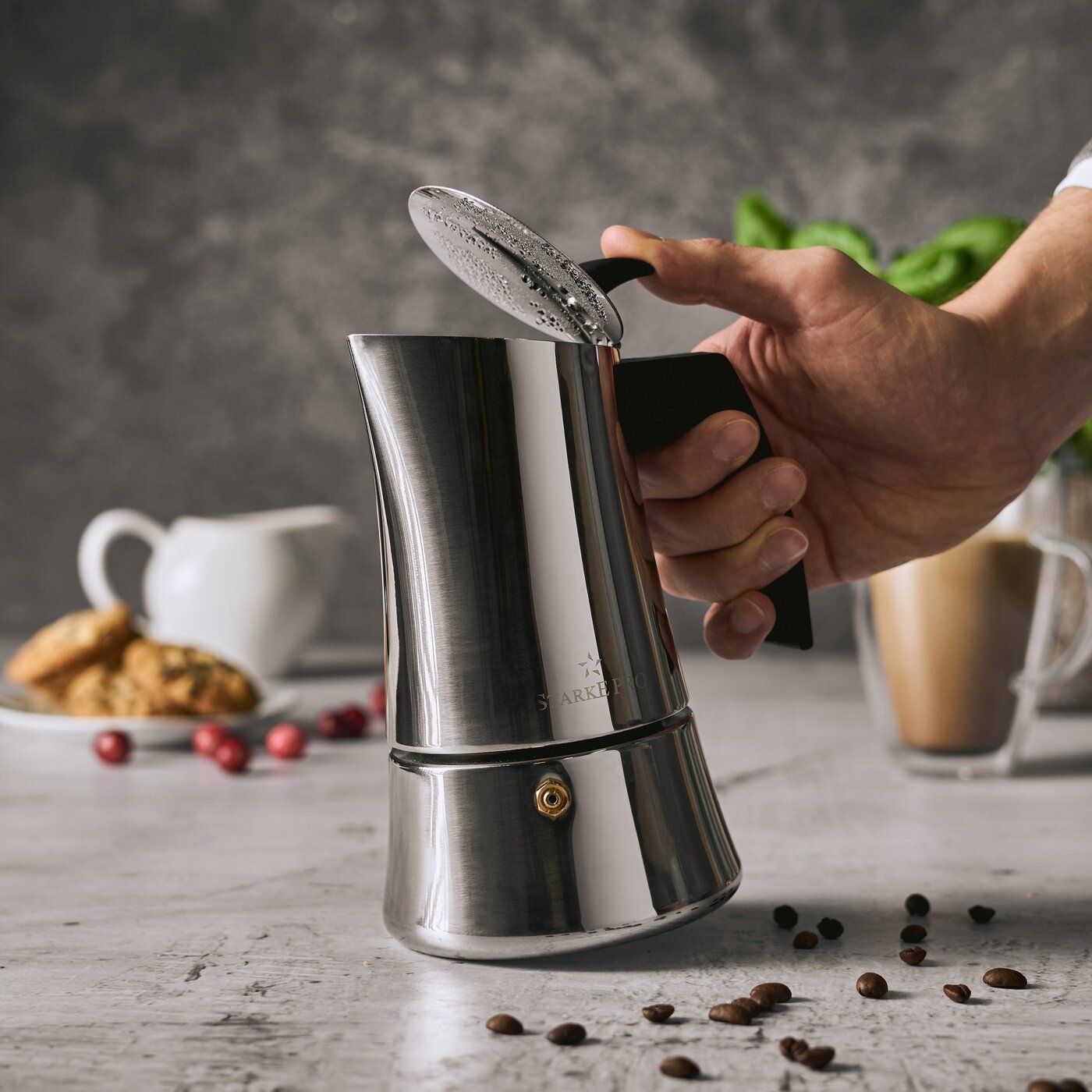 фото Кавоварка гейзерна Starke Pro Robusta 6tz Silver