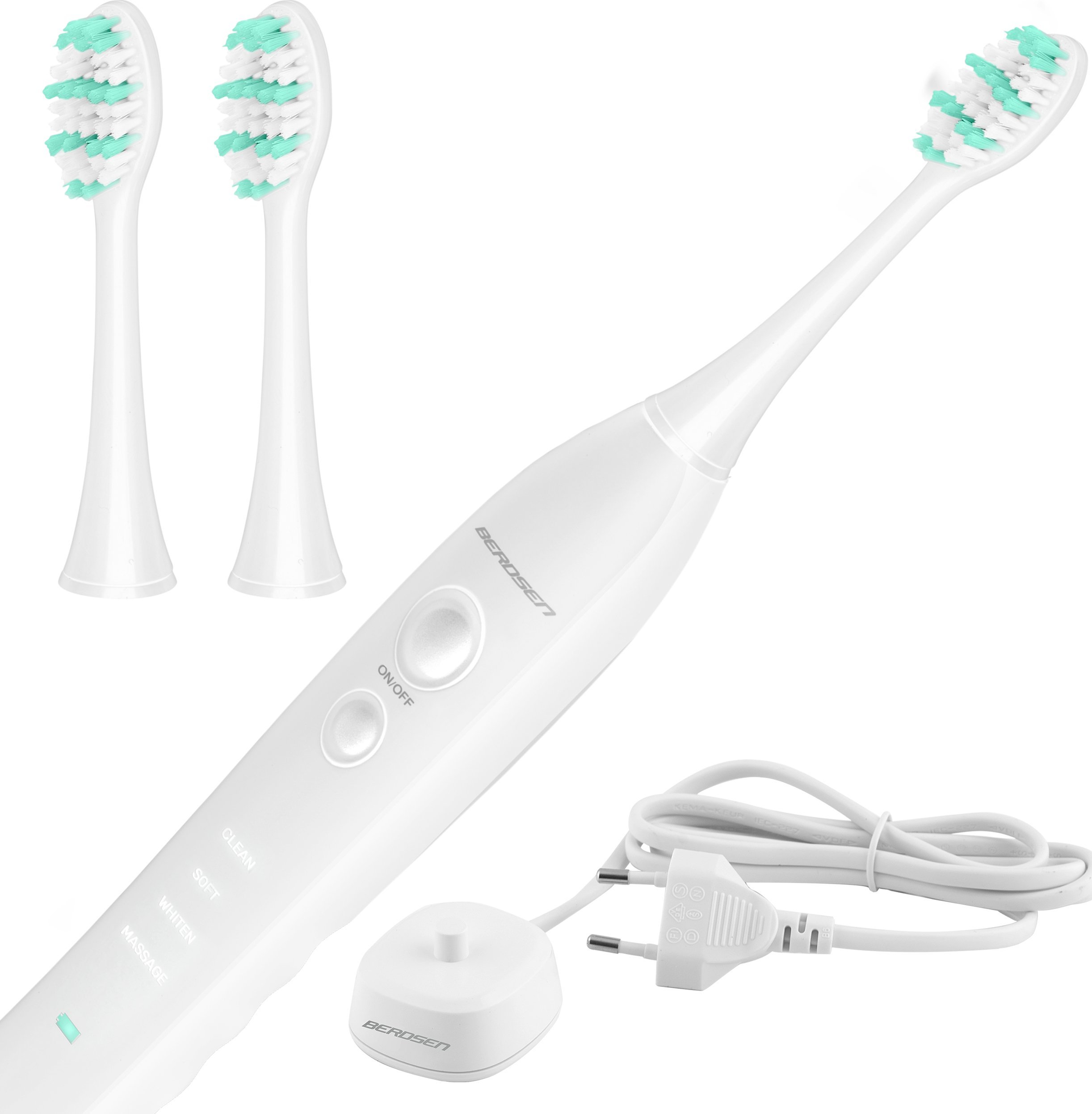 фото Електрична зубна щітка Berdsen Sonica B3 White