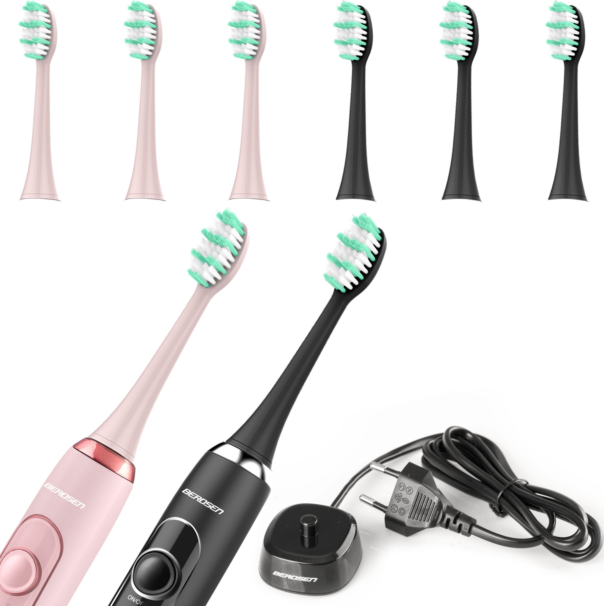 фото Електрична зубна щітка Berdsen B4 Duo Black