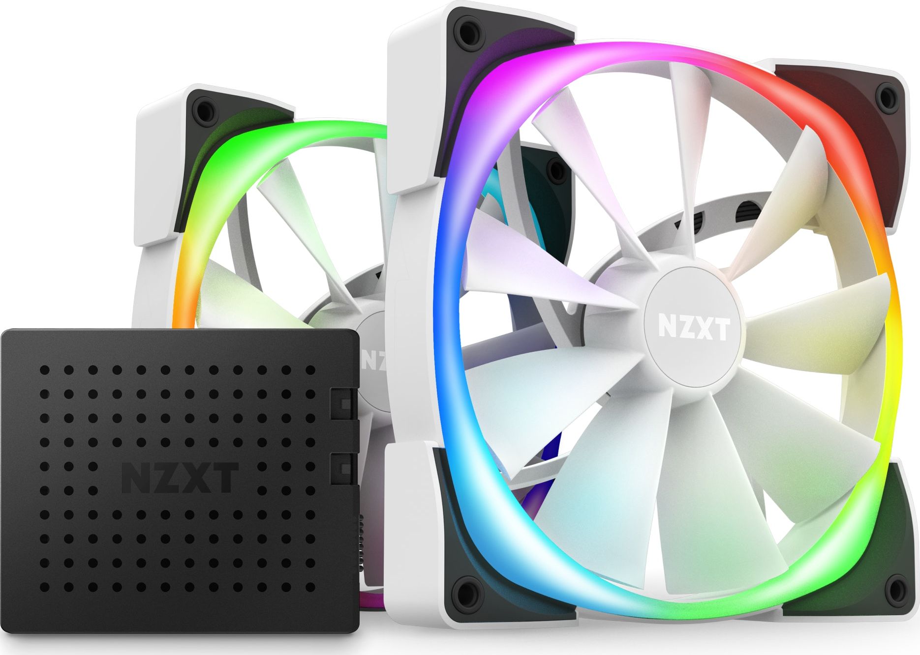фото Вентилятор Nzxt Aer RGB 2 140 mm White 2-pack (HF-2814C-TW)