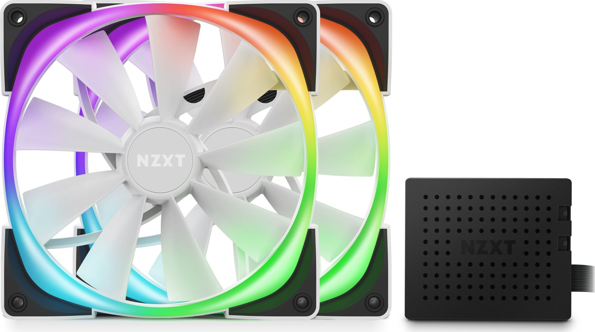 фото Вентилятор Nzxt Aer RGB 2 140 mm White 2-pack (HF-2814C-TW)