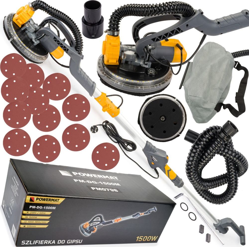 фото Шліфувальна машина по штукатурці Powermat PM-DG-1500M
