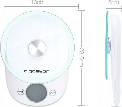 фото Ваги кухонні електронні Aigostar 330400QUB