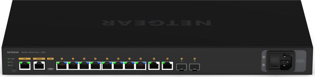 фото Комутатор керований 3 рівня Netgear GSM4212PX (GSM4212PX-100EUS)