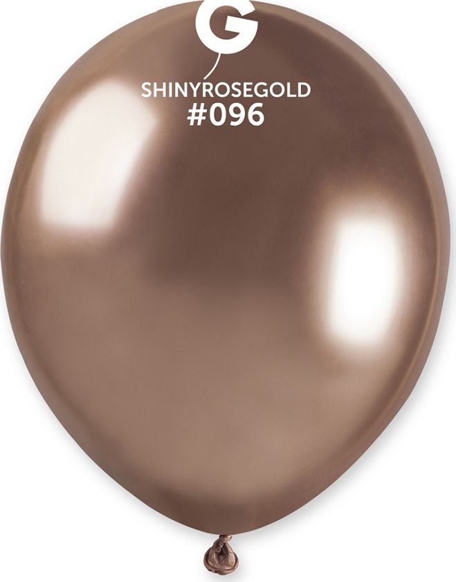 Gemar Balony chromowane Różowo-złote, AB50, 13 cm, 100 szt.
