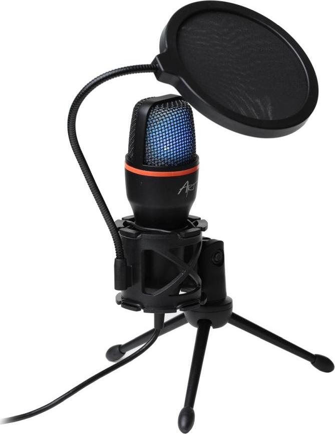 фото Мікрофон для ПК/ для стрімінгу Art USB LED (AC-02)