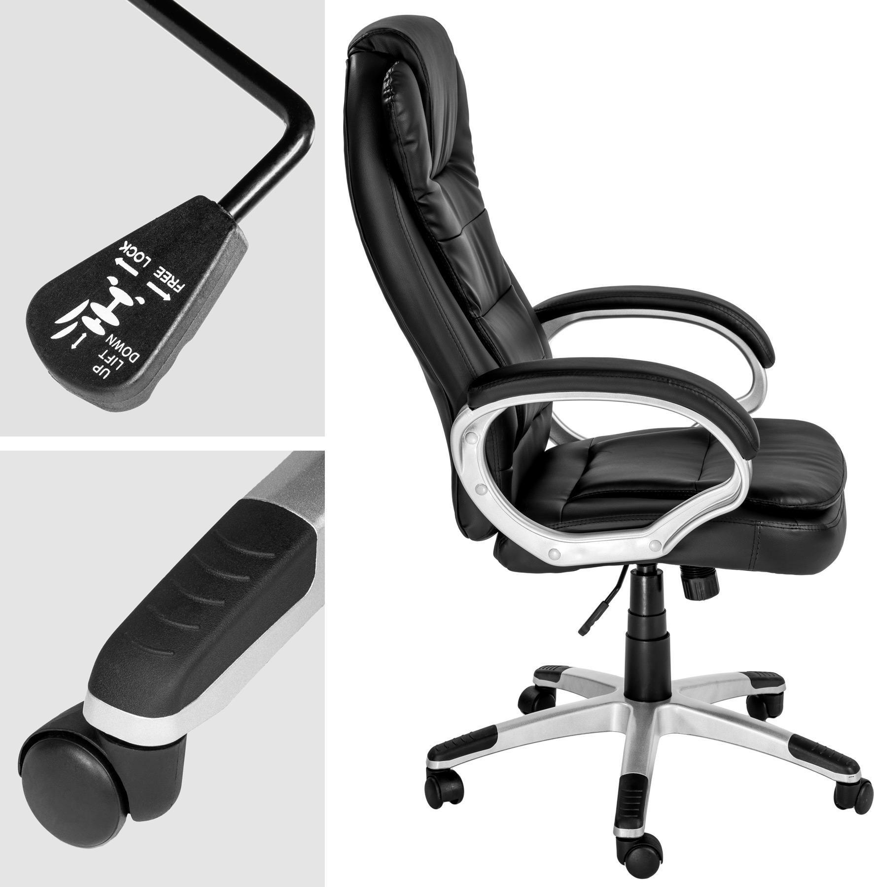 фото Офісне крісло Tectake Zulu Black