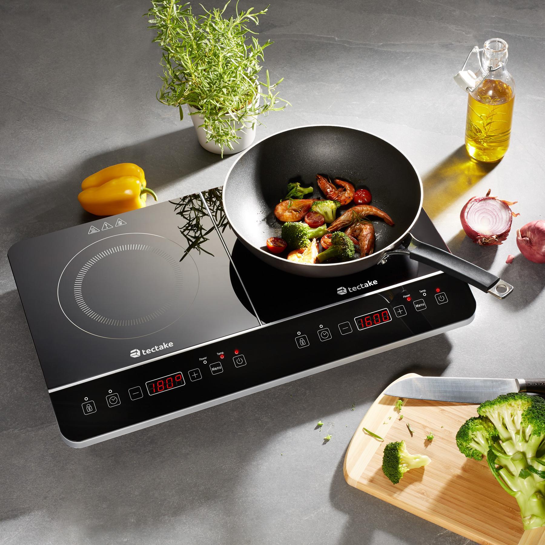 фото Настільна плита Tectake 403580