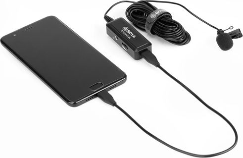 фото Мікрофон петличний для смартфонів та ПК Boya BY-DM10UC