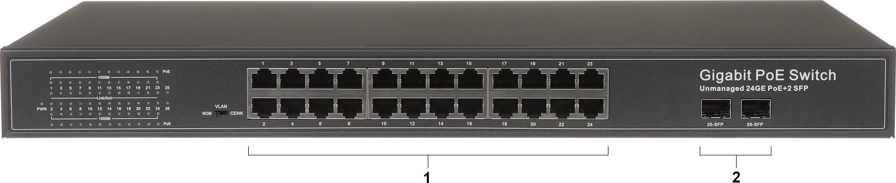 фото Комутатор некерований Delta GTX-B1-24-242SFP