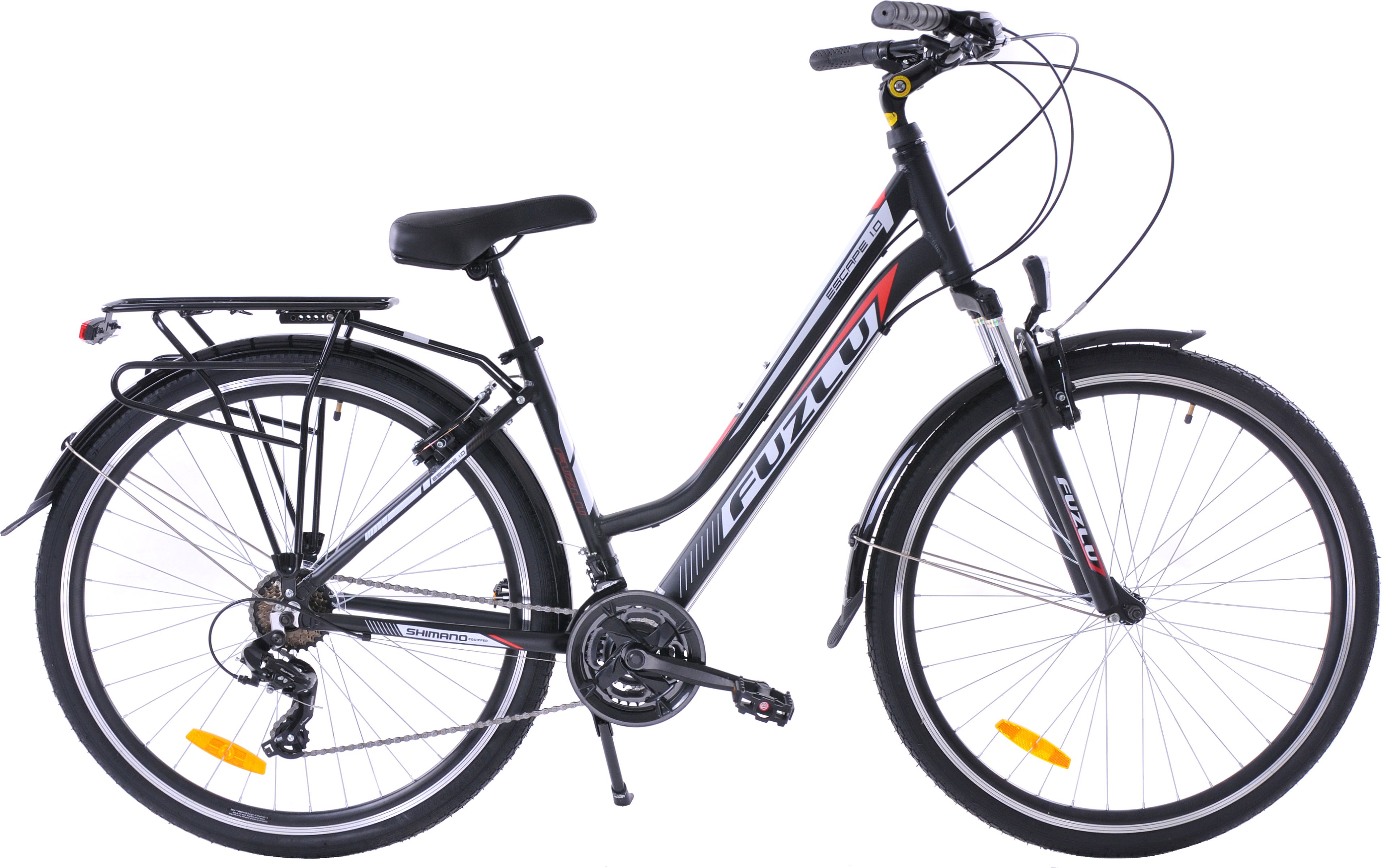 фото Велосипед туристичний Fuzlu Escape 1.0 Lady Black/Red/White