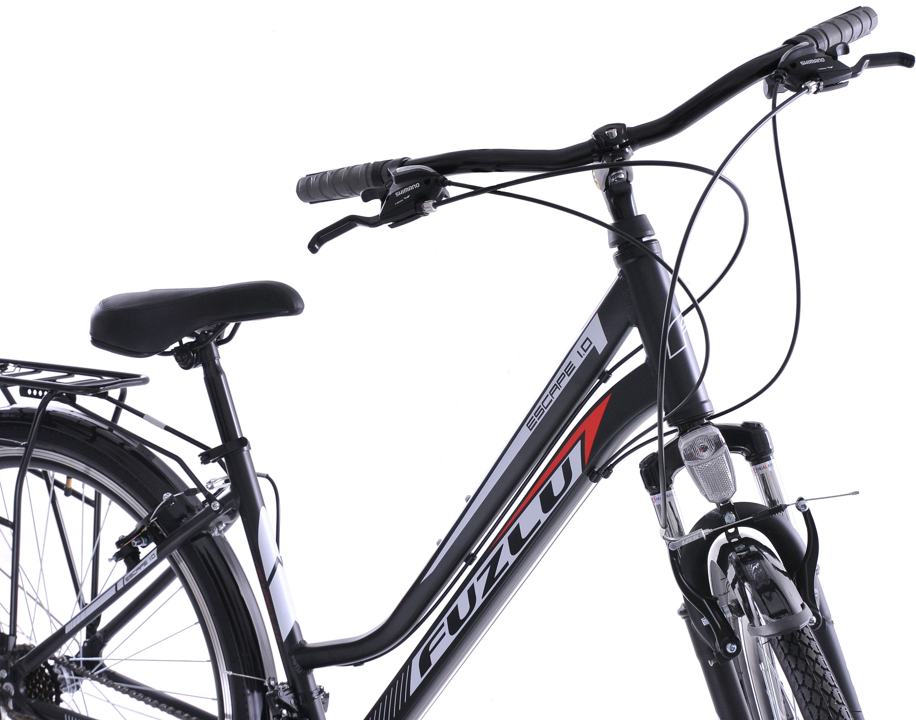 фото Велосипед туристичний Fuzlu Escape 1.0 Lady Black/Red/White