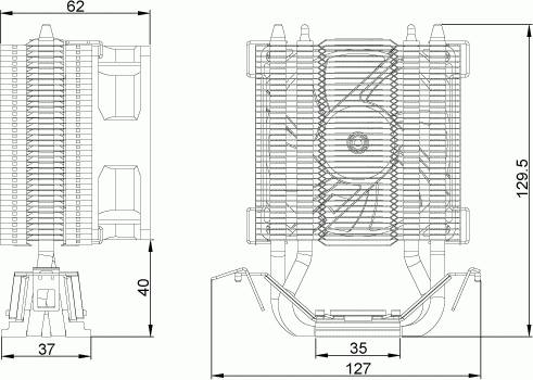 фото Повітряне охолодження Deepcool Ice Edge Mini FS (DP-MCH2-IEMV2)