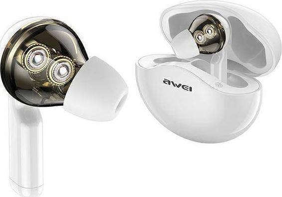 фото Навушники TWS Awei T12 White (AWEI093WHT)