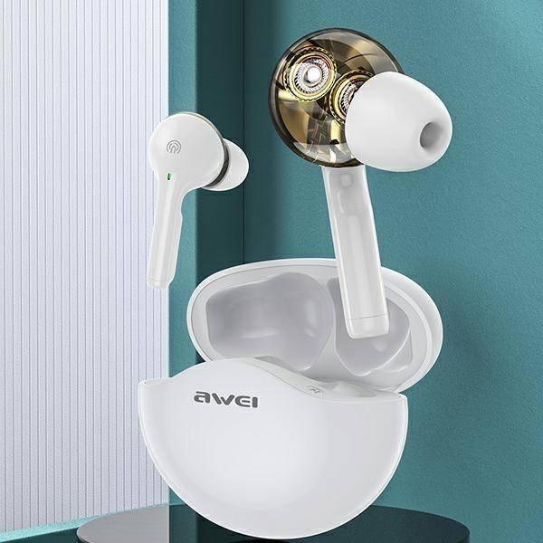 фото Навушники TWS Awei T12 White (AWEI093WHT)
