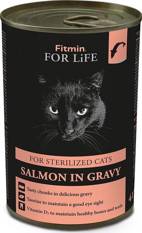 Fitmin  FITMIN For Life Cat Sterilzed Salmon 24x415g 1