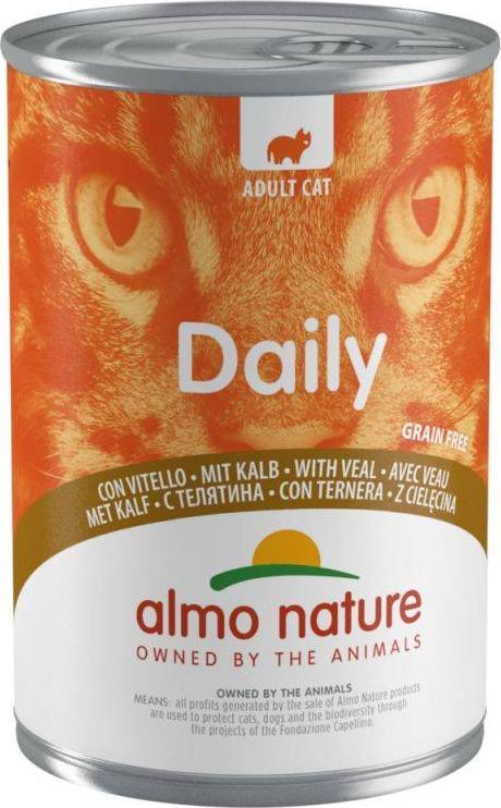 Almo Nature ALMO NATURE Daily z cielęciną 6x400g 1