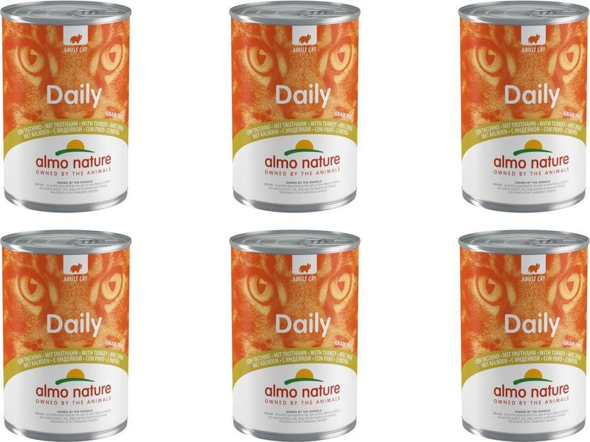 Almo Nature ALMO NATURE Daily z indykiem 6x400g 1