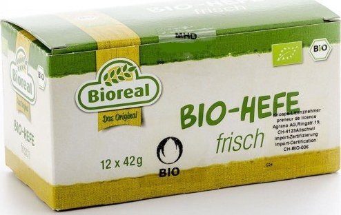 BIOREAL DROŻDŻE ŚWIEŻE BIO 42 g - BIOREAL 1
