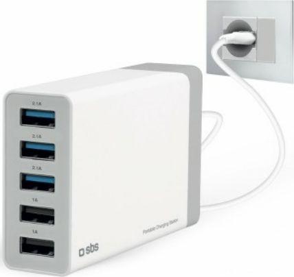 Ładowarka SBS Mobile 5x USB-A 2.1 A 1