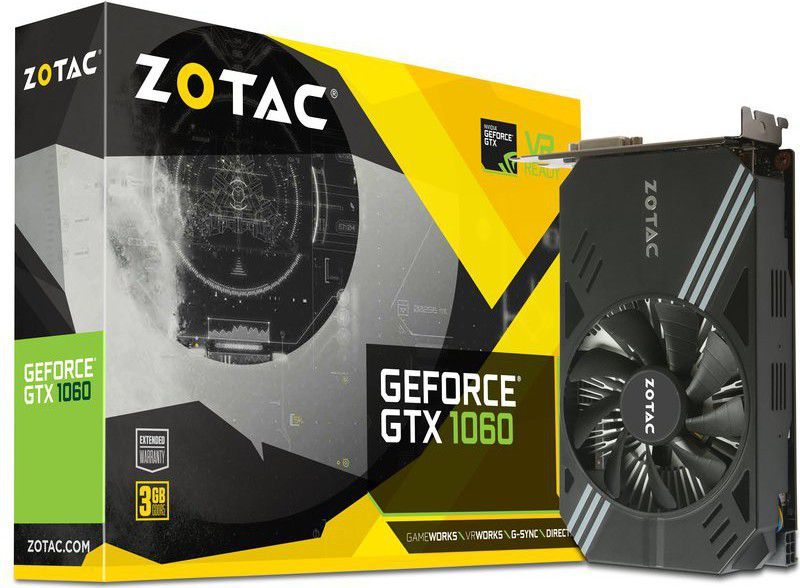 Karta graficzna Zotac GeForce GTX 1060 Mini 3GB GDDR5 (ZT-P10610A-10L) 1