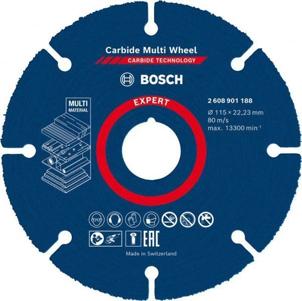 Bosch Bosch EXPERT Carbide MultiWheel cutting disc, O 115mm (for small angle grinders) 1