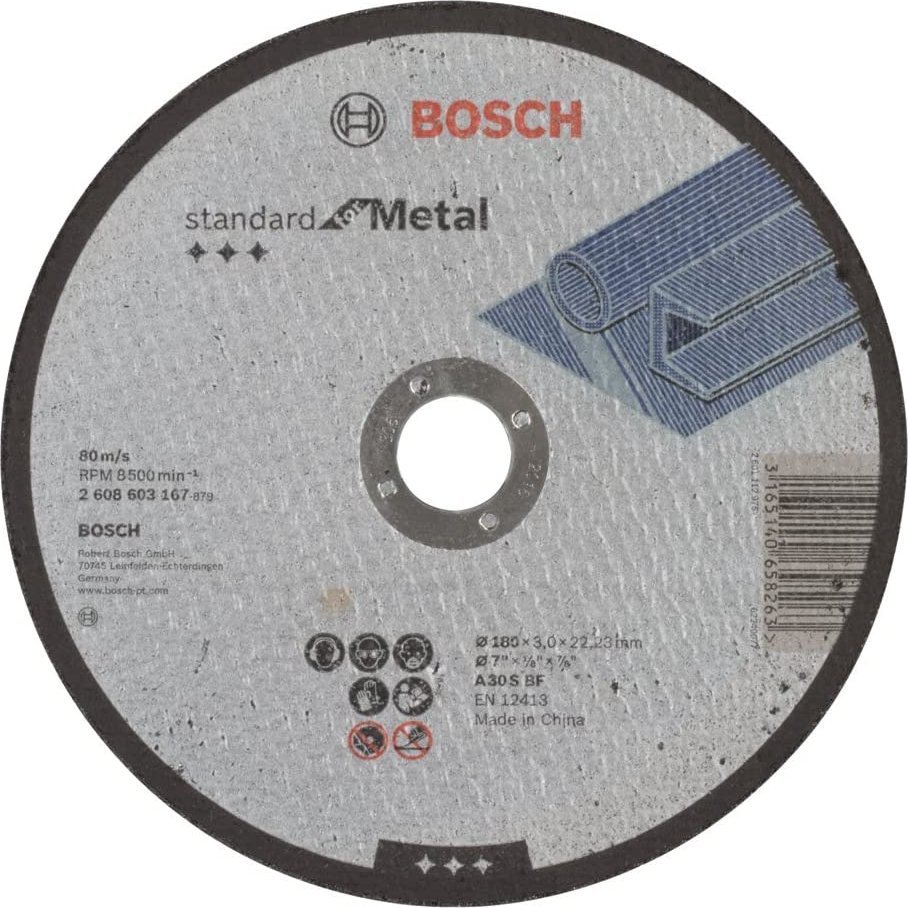 Bosch Bosch cutting disc Standard for Metal 180 x 3.0 mm (A 30 S BF) 1