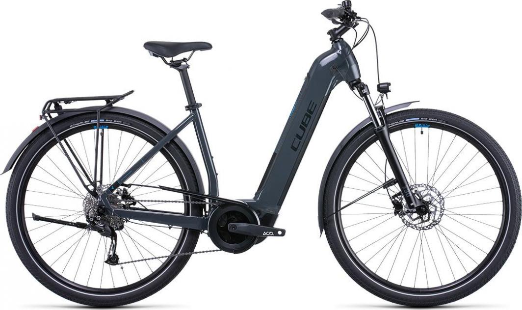 Rower elektryczny Cube Rower elektryczny Cube Touring Hybrid One 400 Easy Entry greynblue 2022 Rozmiar:54 1