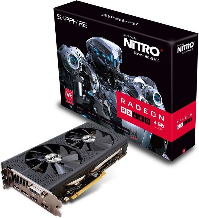 Karta graficzna Sapphire Radeon RX 480 Nitro+ 4GB GDDR5 (256 Bit) DVI-D, 2xHDMI, 2xDP, BOX (11260-02-20G) 1