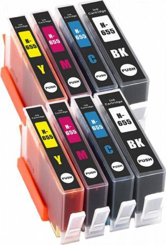 Tusz WhiteBox 8x Tusz Do HP 655 30/18ml CMYK