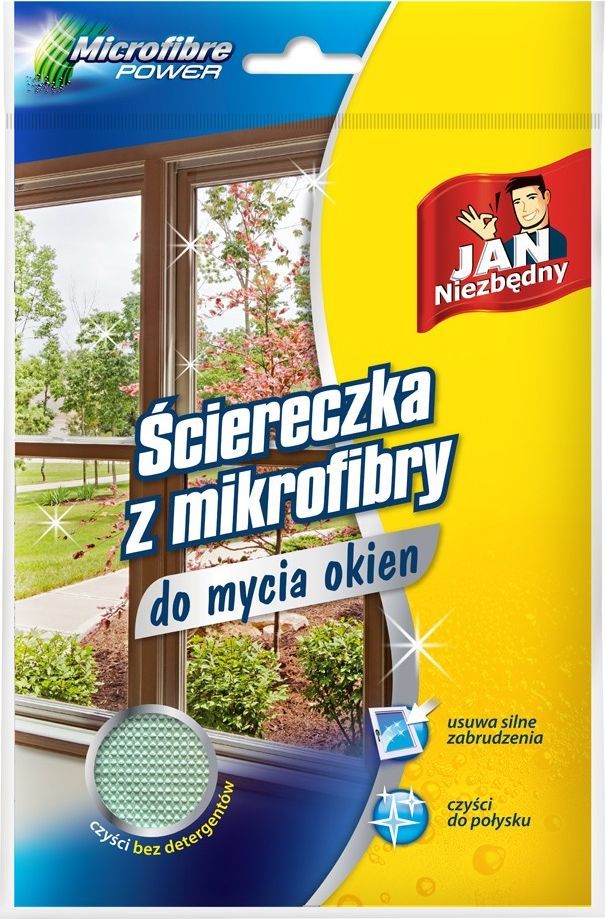 JAN Niezbędny JN Ściereczka z mikrofib.do mycia okien - 8571014185 1