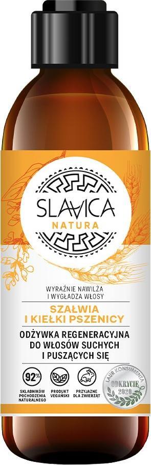 Slavica SLAVICA_Natura odżywka regeneracyjna do włosów suchych i puszących się Szałwia i Kiełki Pszenicy 250ml 1
