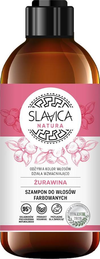Slavica Natura szampon do włosów farbowanych Żurawina 400ml 1
