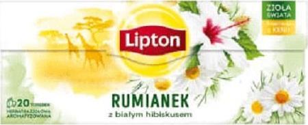 Lipton Herbata LIPTON RUMIANEK Z BIAŁYM HIBISKUSEM 20t ziołowa 1