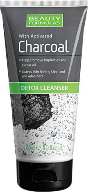 Beauty Formulas Charcoal Żel do twarzy detoksykujący głęboko oczyszczający z aktywnym węglem 150ml 1