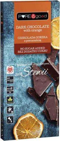 Pure&Good Czekolada gorzka z migdałami bez dodatku cukru 75 g Pure&Good 1