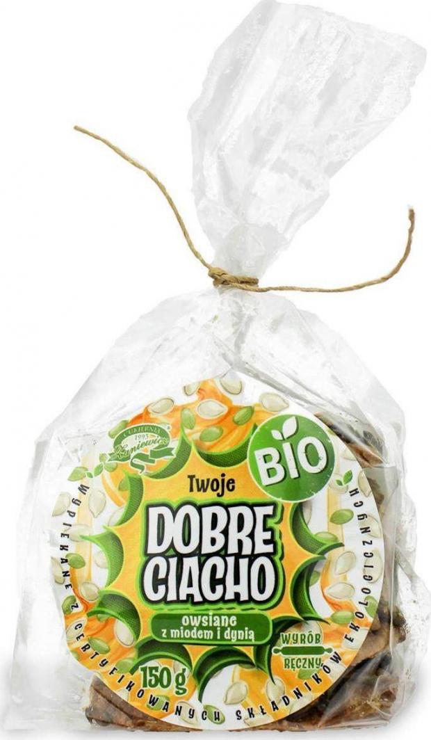 CUKIERNIA ZANIEWICZ CIASTKA OWSIANE Z MIODEM I DYNIĄ BIO 150 g - CUKIERNIA ZANIEWICZ (DOBRE CIACHO) 1