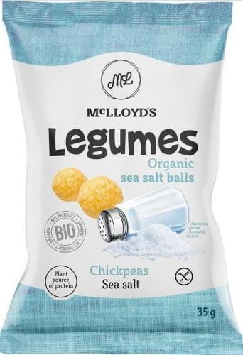 McLloyds Chrupki z ciecierzycą z solą morską bezglutenowe BIO 35 g MyLloyds 1