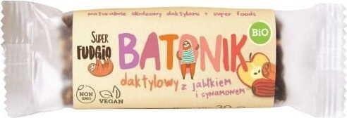 Super Fudgio Baton daktylowy z jabłkiem i cynamonem BIO 30g SUPER FUDGIO 1