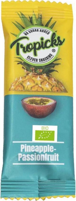 Tropicks Batonik 96% ananas 4% marakuja Tropicks BIO, 20g 1
