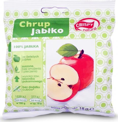 Crispy Natural Jabłko naturalne plasterki 18g CRISPY 1