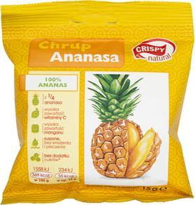 Crispy Natural Ananas chips 15g CRISPY 1